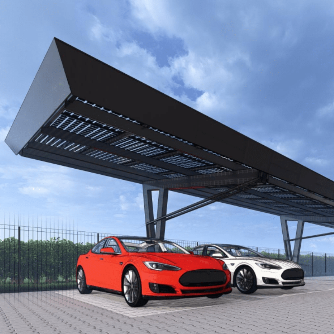 Solar carport | Laadpalen voor bedrijven | Slimme laadoplossingen voor bedrijven